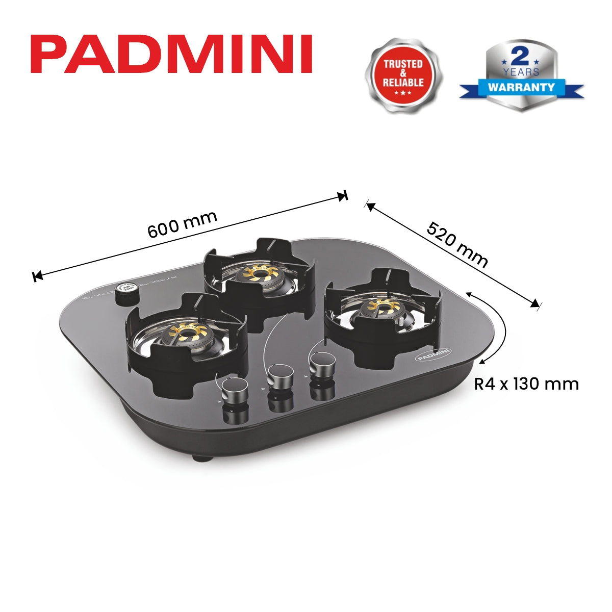 PADMINI Gas Hob 300 GL IB