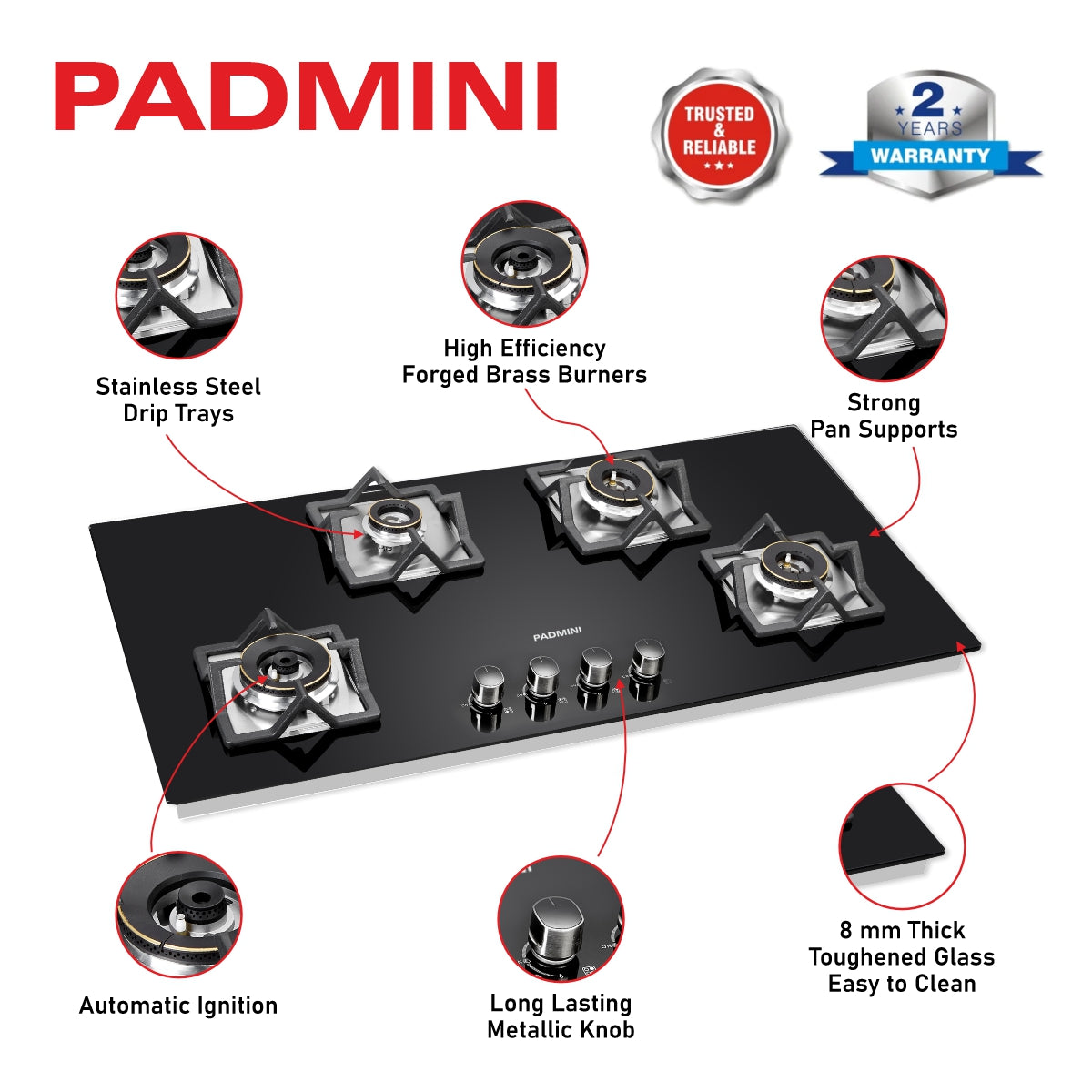 PADMINI Gas Hob CH-4001