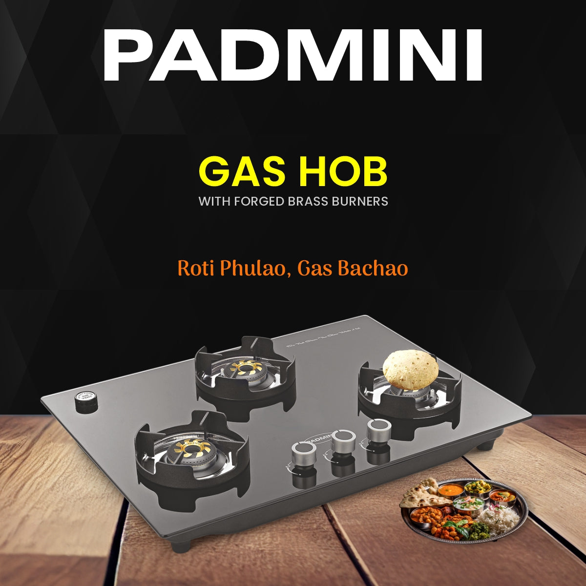 PADMINI Gas Hob 301 GL IB
