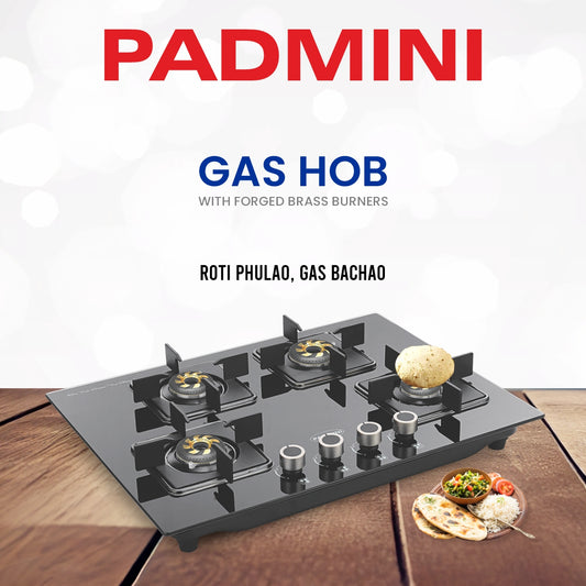 PADMINI Gas Hob 406 GL IB HF (High Flame)