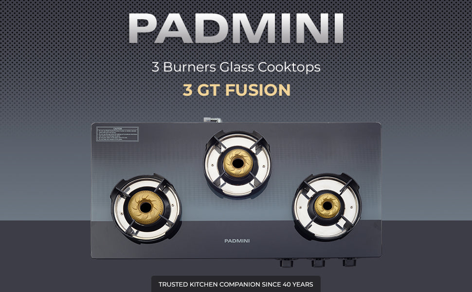 PADMINI 3 Burner Cooktop 3GT Fusion