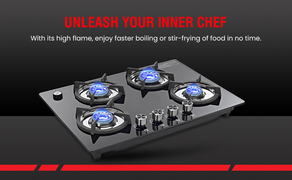 PADMINI Gas Hob 409 GL IB 2HF (High Flame)