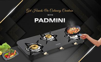 PADMINI 3 Gas Burner Cooktop 3GT Grand