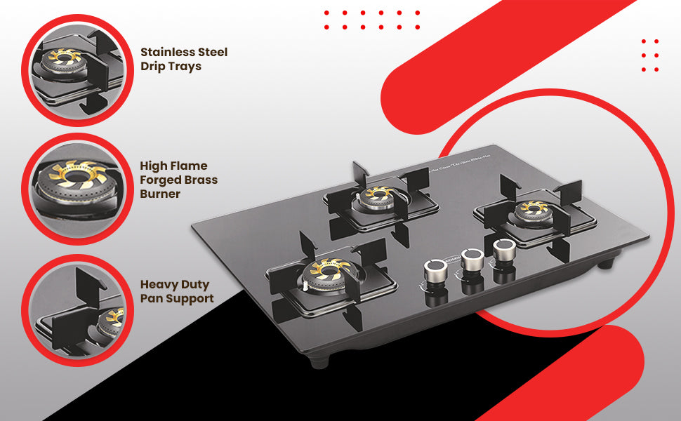 PADMINI Gas Hob 304 GL IB HF