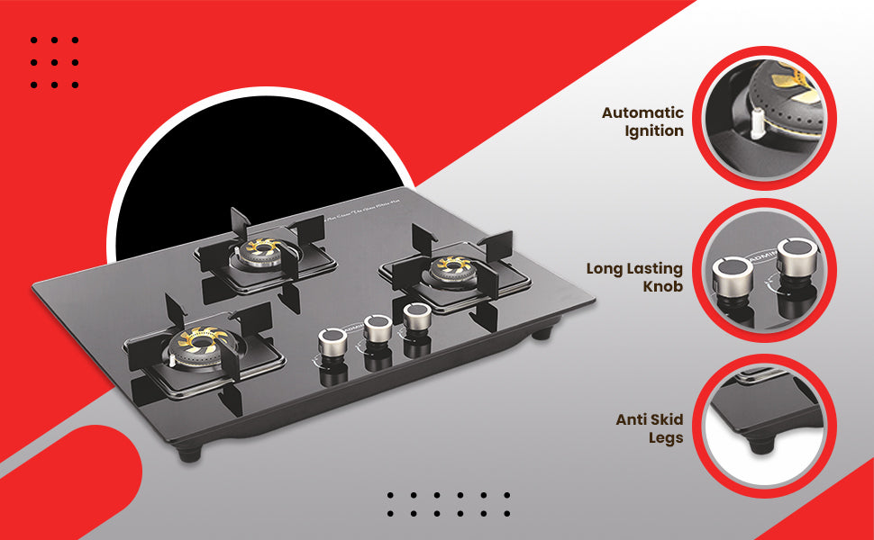 PADMINI Gas Hob 304 GL IB HF